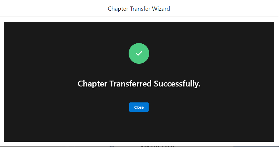 Successfully Transfer the Chapter window.png