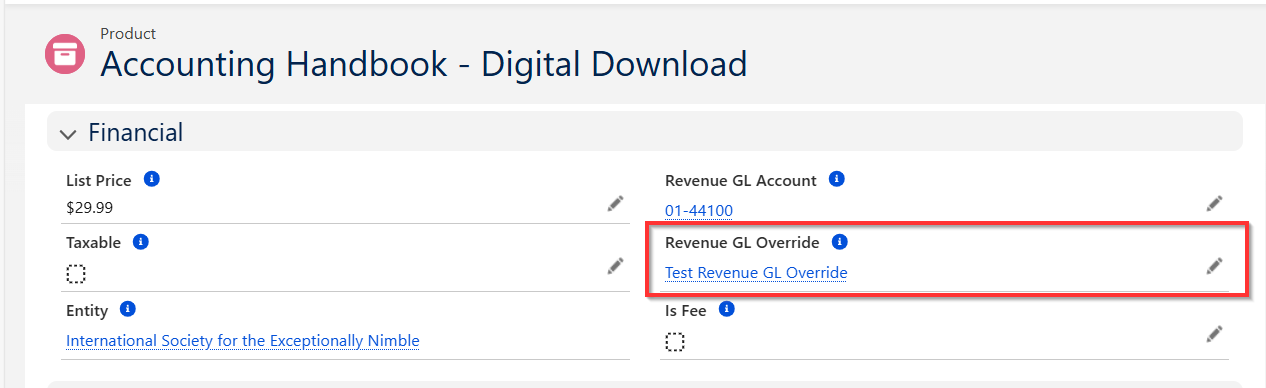 Product profile with Revenue GL Override field.png